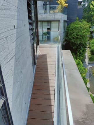 FirmaDeck outdoor decking Wood Plastic Composite (WPC) balcony