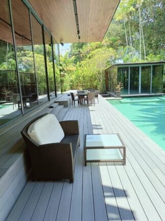 FirmaDeck outdoor decking Wood Plastic Composite (WPC) poolside