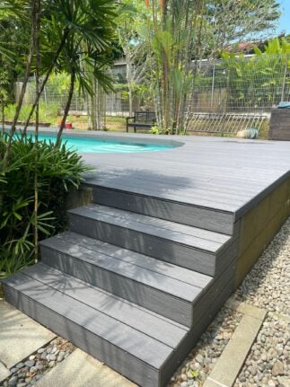 FirmaDeck outdoor decking Wood Plastic Composite (WPC) poolside