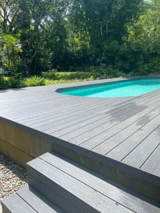 FirmaDeck outdoor decking Wood Plastic Composite (WPC) poolside